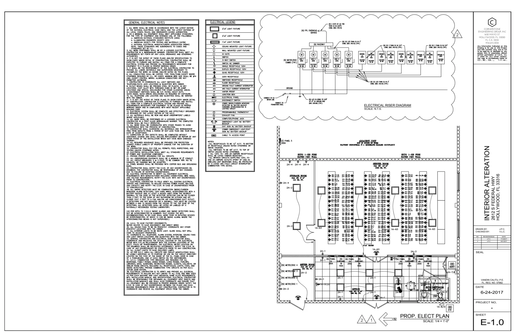 Electrical buildout
