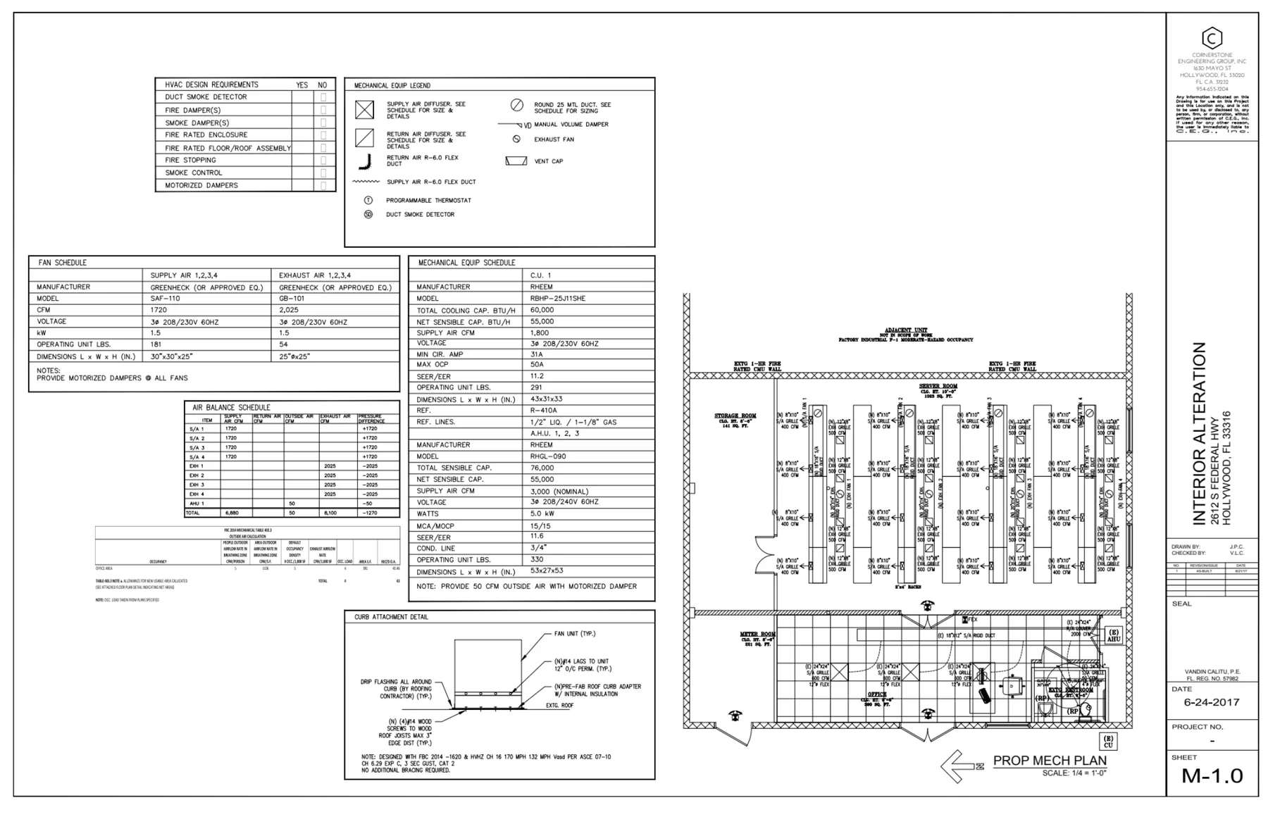 Mechanical and airflow plan